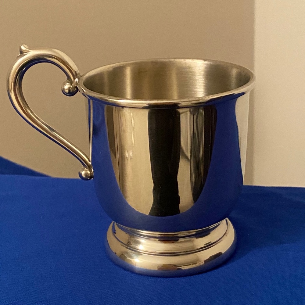 Preisner Pewter Footed Baby Christening Cup